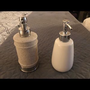 2 Decorative Soap Dispensers